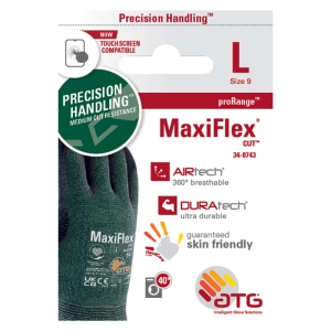 MaxiFlex Cut Level B Touchscreen Handling Gloves 34-8743