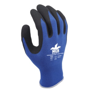 MCR Safety GP1006LF Coolmax Latex Foam Palm Coated Safety Gloves