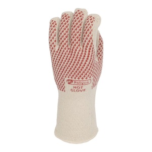 Polyco Hot Glove Oven Gloves with Fingers (34cm Cuff)