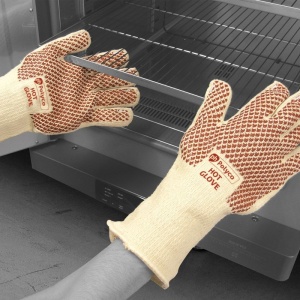 Polyco Hot Glove Oven Gloves with Fingers (34cm Cuff)