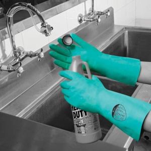 Polyco Nitri-Tech III Chemical-Resistant Nitrile Gauntlet Gloves (Case of 48 Pairs)