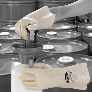 Polyco Vyclear P713 PVC-Dipped Chemical-Resistant Oil Grip Gloves