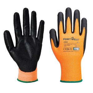 Portwest A643 Amber Cut-Resistant Nitrile Foam Coated Gloves