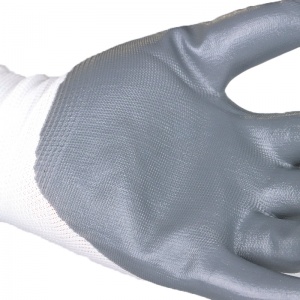 Portwest A310 Flexo Grip Nitrile Grey and White Gloves