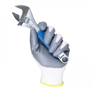 Portwest A310 Flexo Grip Nitrile Grey and White Gloves