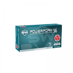 PowerForm S6 EcoTek Biodegradable Nitrile Gloves (Box of 100 Gloves)