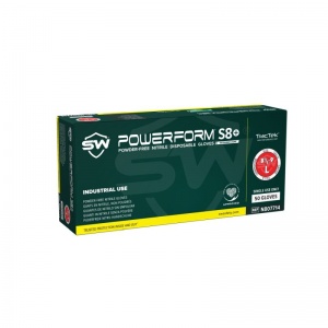 PowerForm S8 Powder-Free Nitrile Gloves (Box of 50 Gloves)