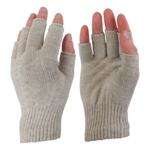 Raynaud's Disease Fingerless Silver Thread Gloves