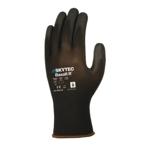 Skytec Basalt R Black PU-Coated Precision Work Gloves