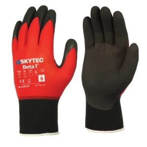 Skytec Beta 1 Lightweight Nitrile Palm-Coated Touchscreen Grip Gloves