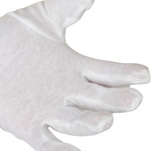 Supertouch White Cotton Gloves Forchette 2550