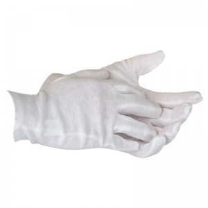 Supertouch White Cotton Gloves Forchette 2550