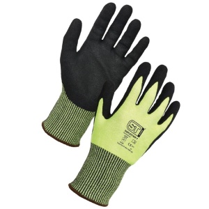 Supertouch Deflector F Cut Resistant Sharp-Handling Grip Gloves (Green)