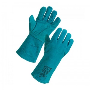 Supertouch Leather Heat-Resistant Welding Gauntlet-Gloves (One Size)