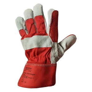 Supreme TTF Rigger-D Red Split-Leather Work Gloves