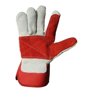 Supreme TTF Rigger-D Red Split-Leather Work Gloves