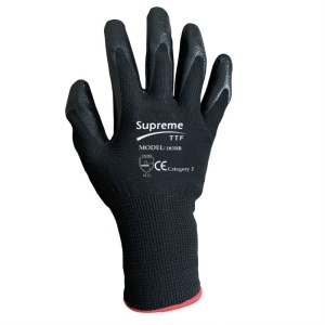 Supreme TTF 103BB Black Nitrile Coated Handling Gloves