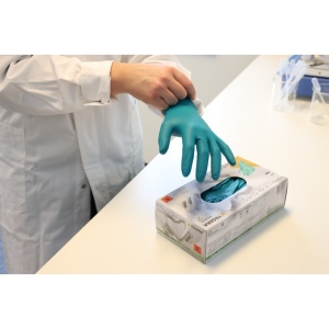 Ejendals Tegera 84510 Chemical-Resistant Disposable Nitrile Gloves (Box of 100)