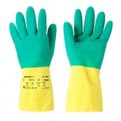 Ansell AlphaTec 87-900 Bi-Colour Chemical-Resistant Gauntlet Gloves