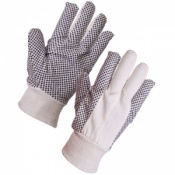 Supertouch Cotton Drill Polka Dot Gloves - 8oz 2620