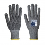 Portwest A640 Sabre Cut-Resistant PVC Dot Palm Gloves (Case of 144 Pairs)