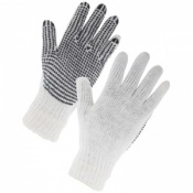 Supertouch Seamless Mixed Fibre PVC Dot Palm Gloves 2657 (Case of 240 Pairs)