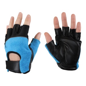 UCi AV-FGG Gel-Palm Light-Duty Fingerless Leather Power Tool Gloves