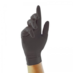 Unigloves Biotouch GM009 Black Nitrile Biodegradable Work Gloves (Box of 100 Gloves)