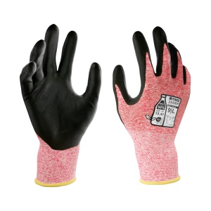 Unigloves Nitrex 255RP Red PU-Coated Heat-Resistant Handling Gloves