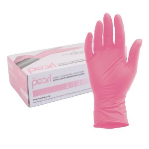 Unigloves Pink Pearl Nitrile Examination Gloves