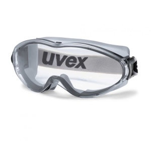 Uvex 9302-285 Ultrasonic Clear Safety Goggles (Black/Grey)